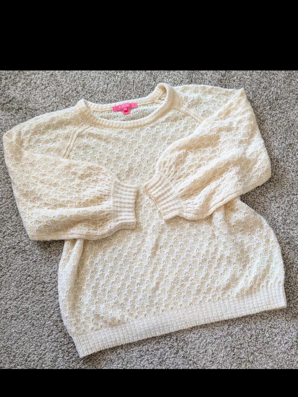 Lily Pulitzer Cozy Corabelle Sweater Honeycomb Pattern Cozy Preppy